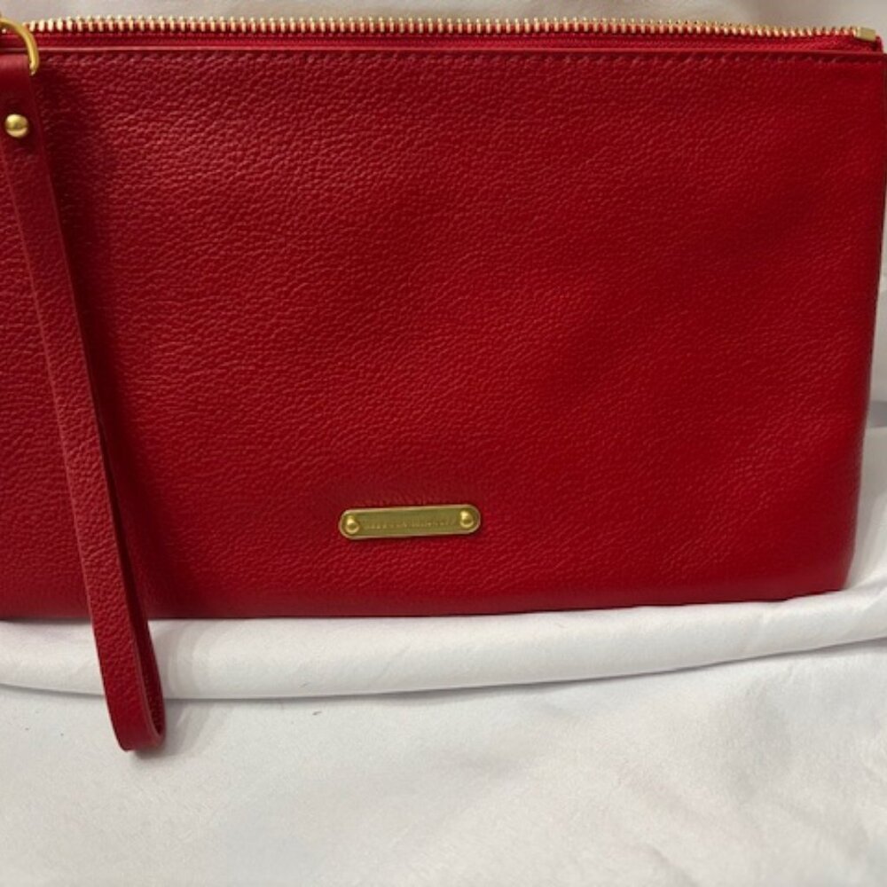 Rebecca Minkoff Red Studded Leather Wristlet